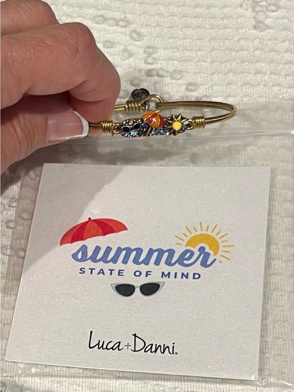 Luca + Danni Summer State of Mind Bracelet, Petite, USA Made, Beach Theme IOB